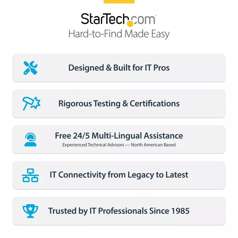 StarTech.com 2,6 pēdas (80 cm) Thunderbolt 5 kabelis, 80 Gbit/s / līdz 120 Gbit/s, 240 W PD, 8K 60 Hz, sertificēts Thunderbolt kabelis — saderīgs ar Thunderbolt 4/USB4/USB-C