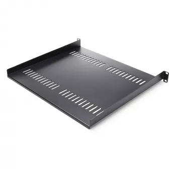 StarTech.com 1U servera plaukts – universāla ventilējama plaukta konsole 19 collu tīkla iekārtu plauktam un skapim – izturīgs tērauds – kravnesība 44 mārciņas/20 kg – 16 collu dziļš plaukts, melns