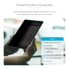 StarTech.com 4-Way Privacy Screen For 12.9-inch iPad Pro, 3rd Gen and Up, For Portrait/Landscape, Touch-Enabled, +/- 30 Deg. View, Blocks up to 51% Blue Light, Matte