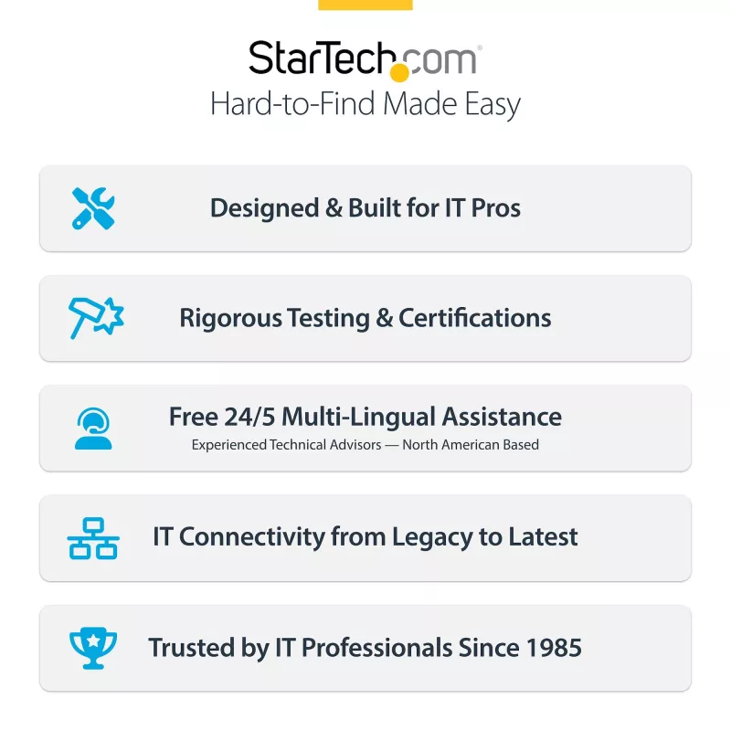 StarTech.com 4 portu USB Type-C PCIe karte, USB 3.2 10Gbps, USB-C PCI Express paplašināšanas karte, 4x neatkarīgi USB kontrolleri, Windows/Linux/macOS, TAA atbilstoša