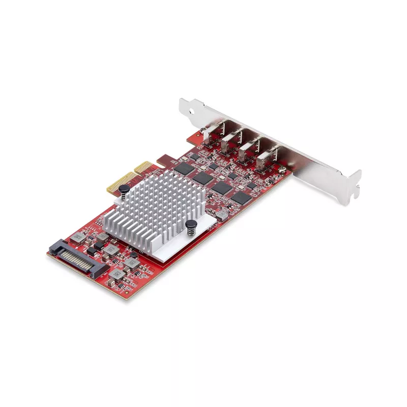 StarTech.com 4 portu USB Type-C PCIe karte, USB 3.2 10Gbps, USB-C PCI Express paplašināšanas karte, 4x neatkarīgi USB kontrolleri, Windows/Linux/macOS, TAA atbilstoša