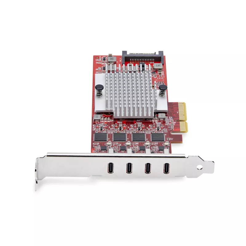 StarTech.com 4 portu USB Type-C PCIe karte, USB 3.2 10Gbps, USB-C PCI Express paplašināšanas karte, 4x neatkarīgi USB kontrolleri, Windows/Linux/macOS, TAA atbilstoša