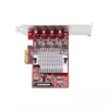 StarTech.com 4 portu USB Type-C PCIe karte, USB 3.2 10Gbps, USB-C PCI Express paplašināšanas karte, 4x neatkarīgi USB kontrolleri, Windows/Linux/macOS, TAA atbilstoša