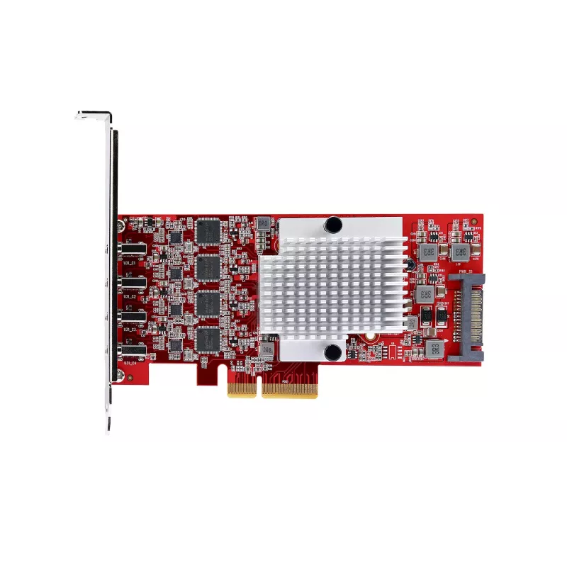StarTech.com 4 portu USB Type-C PCIe karte, USB 3.2 10Gbps, USB-C PCI Express paplašināšanas karte, 4x neatkarīgi USB kontrolleri, Windows/Linux/macOS, TAA atbilstoša