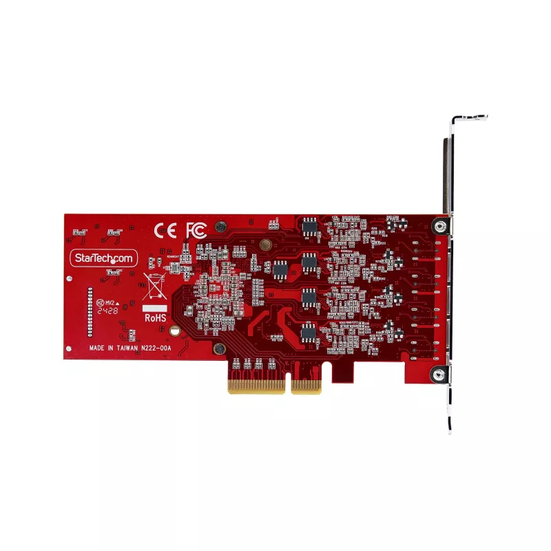 StarTech.com 4 portu USB Type-C PCIe karte, USB 3.2 10Gbps, USB-C PCI Express paplašināšanas karte, 4x neatkarīgi USB kontrolleri, Windows/Linux/macOS, TAA atbilstoša