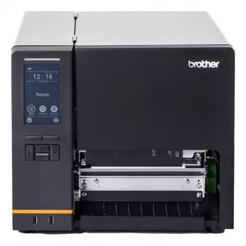 Brother IMP ETIQUETTES TJ-6521TN etiķešu printeris, tiešā termiskā / termiskā pārnese, krāsains, 203 x 300 dpi, 304.8 mm/sek, vadu Ethernet LAN, Wi-Fi, Bluetooth