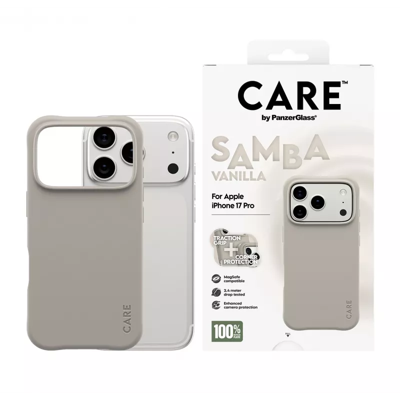 Cover PanzerGlass CARE by moderns vāciņš Samba Vanilla MagSafe iPhone 17 Pro