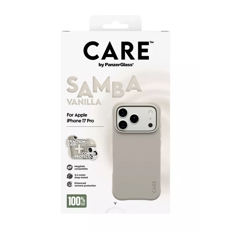 Cover PanzerGlass CARE by moderns vāciņš Samba Vanilla MagSafe iPhone 17 Pro
