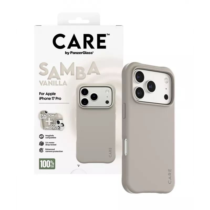 Cover PanzerGlass CARE by moderns vāciņš Samba Vanilla MagSafe iPhone 17 Pro