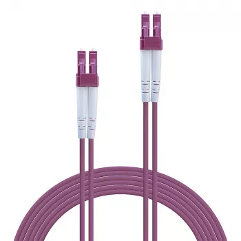 Lindy optiskās šķiedras kabelis LC/LC OM4, 1m