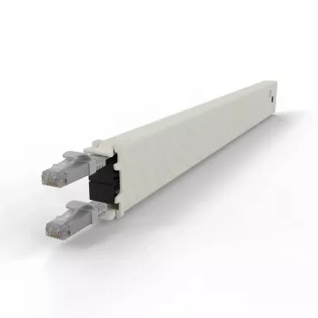 PATCHBOX .one Kasete 8RU UTP Pelēks Kabelis 0,8m Cat6a