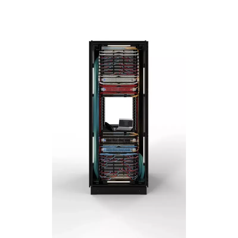 PATCHBOX .one Kasete 8RU UTP Pelēks Kabelis 0,8m Cat6a