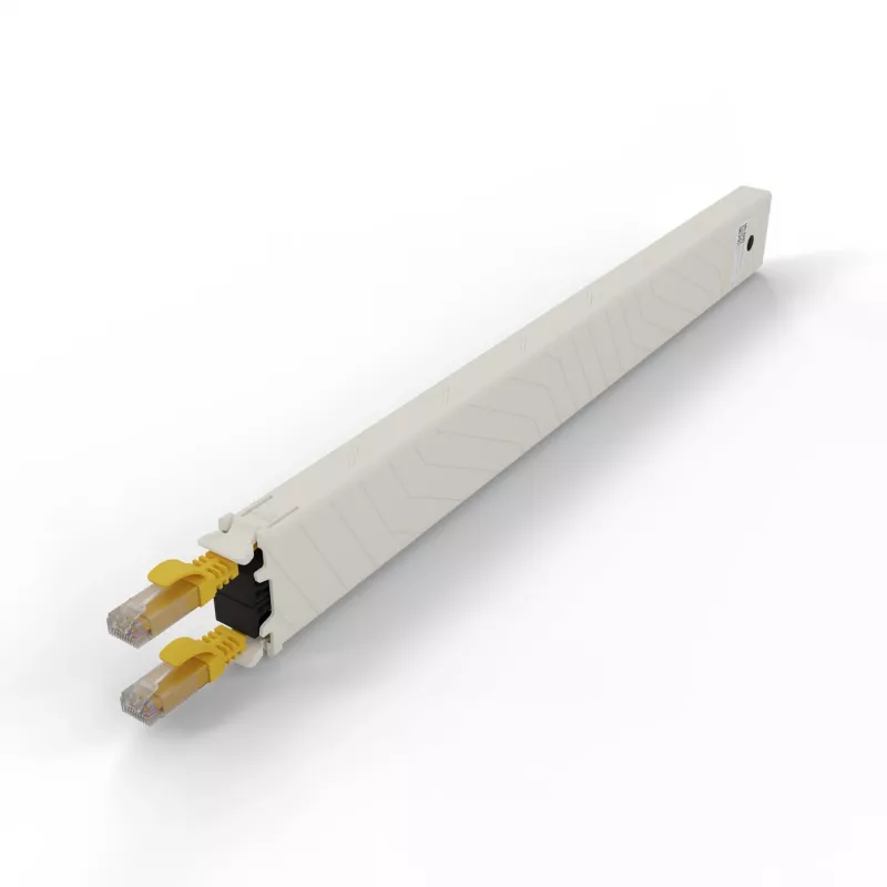 Tīkla kabelis PATCHBOX CONEX8UTPYL RJ-45 Cat6a 0,8 m Dzeltens