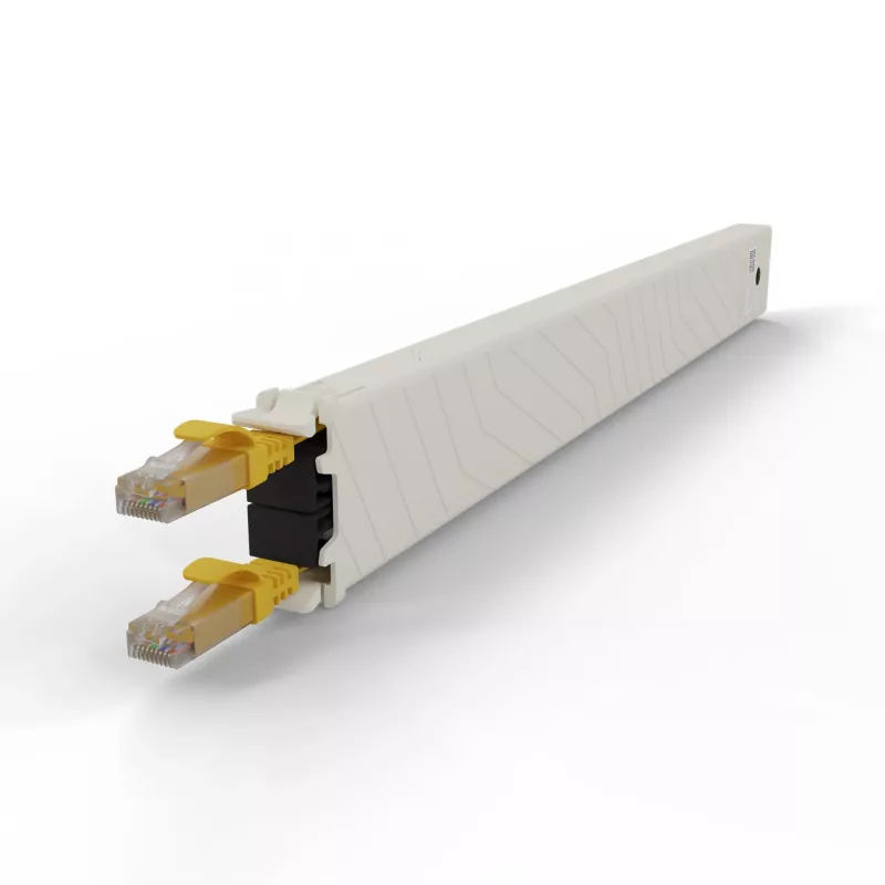 Tīkla kabelis PATCHBOX CONEX8UTPYL RJ-45 Cat6a 0,8 m Dzeltens