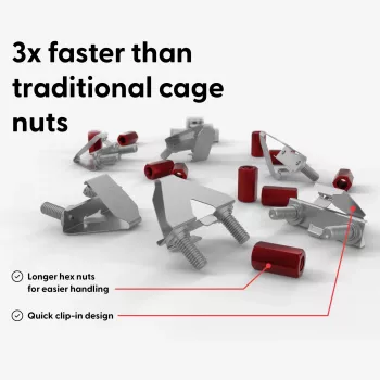 Skrūves un uzgriežņi PATCHBOX dvmnt50RD M6 Alumīnijs Tērauds 50 gab.