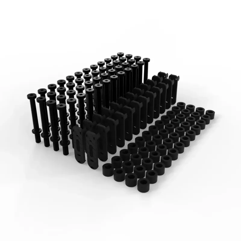 Kabeļu pārvaldības panelis PATCHBOX Patchcatch Solo 24-Pack melns sarkans