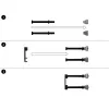 Kabeļu pārvaldības panelis PATCHBOX Patchcatch Solo 24-Pack melns sarkans