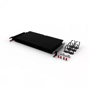Kabeļu pārvaldības panelis PATCHBOX One PONEFRAME 19 collu Melns