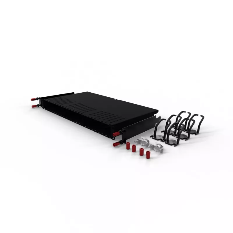 Kabeļu pārvaldības panelis PATCHBOX One PONEFRAME 19 collu Melns