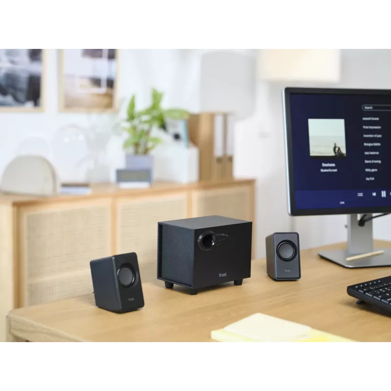 Trust Avora 2.1 skaļruņu komplekts 9 W PC Melns 2.1 kanāli 2-ceļu