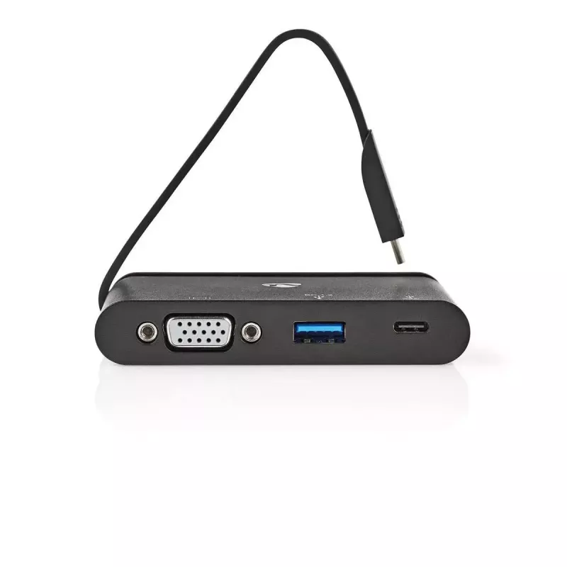 Nedis TCARF220BK klēpjdatora dokstacija USB 3.2 Gen 1 Type-C melna