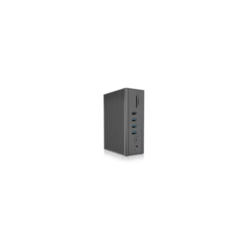 ICY BOX IB-DK2262AC vadu USB 3.2 Gen 1 (3.1 Gen 1) Type-C antracīta