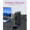 ICY BOX IB-DK2262AC vadu USB 3.2 Gen 1 (3.1 Gen 1) Type-C antracīta