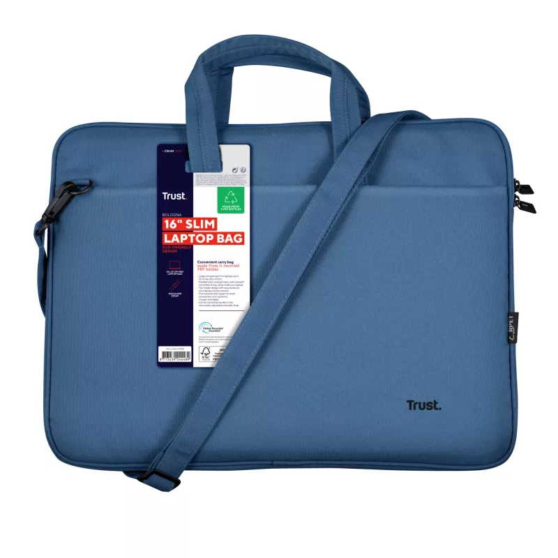 Trust Bologna 40,6 cm (16 collu) portfelis zilā krāsā