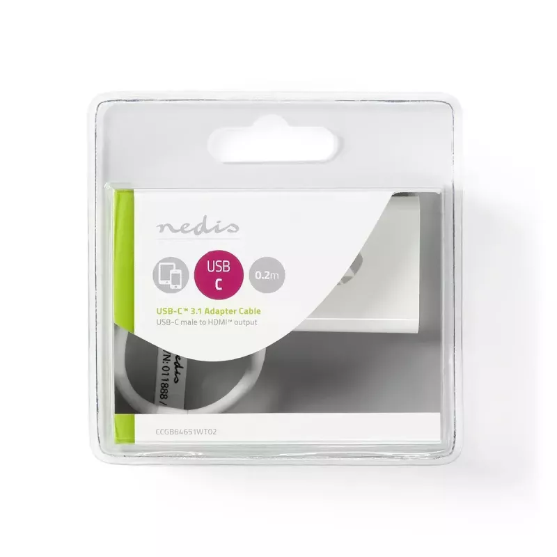 USB grafiskais adapteris Nedis CCGB64651WT02 3840 x 2160 pikseļi balts
