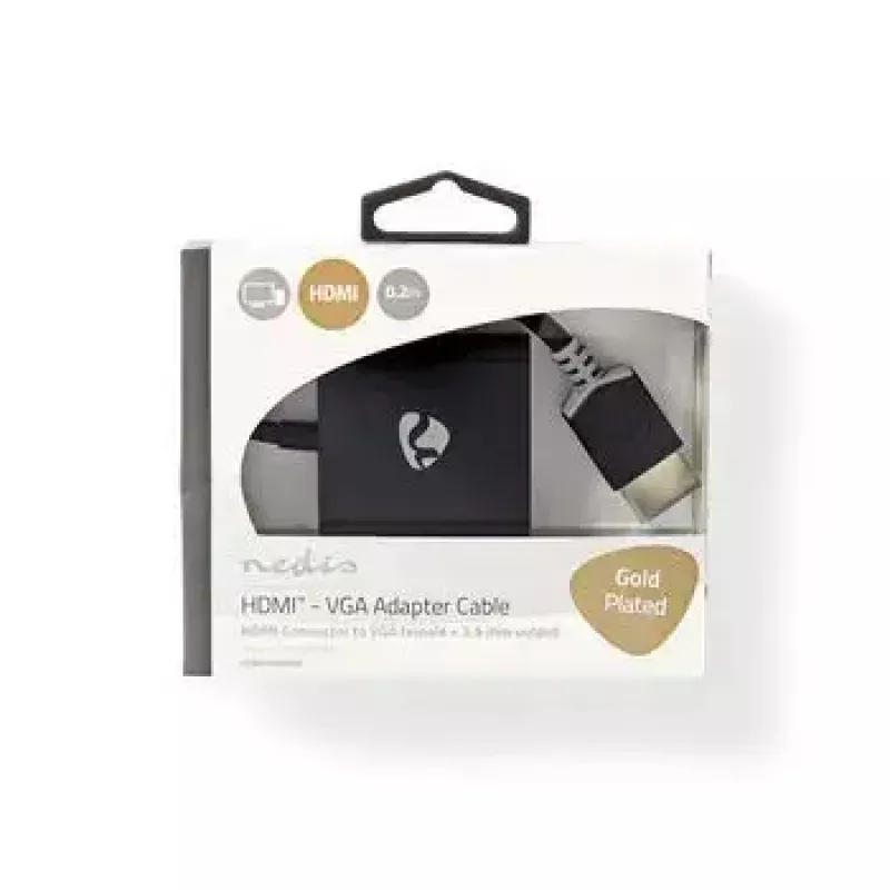Video kabeļa adapteris Nedis CCBW34900AT02 0.2m VGA HDMI