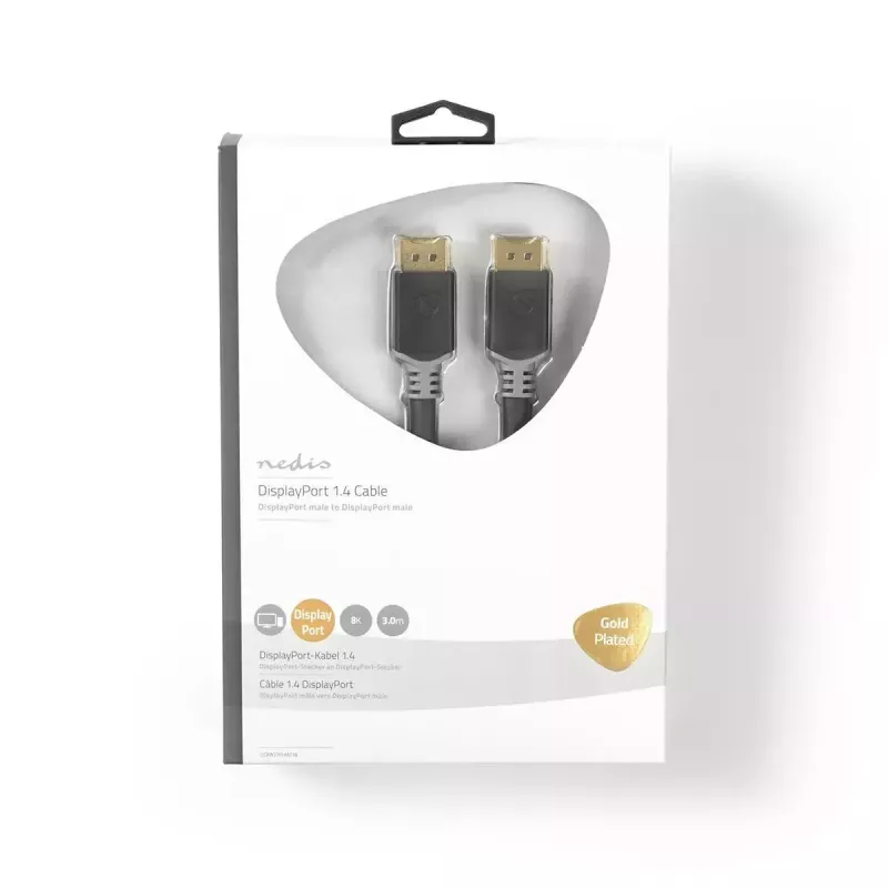 DisplayPort kabelis Nedis CCBW37014AT30 3 m DisplayPort uz DisplayPort