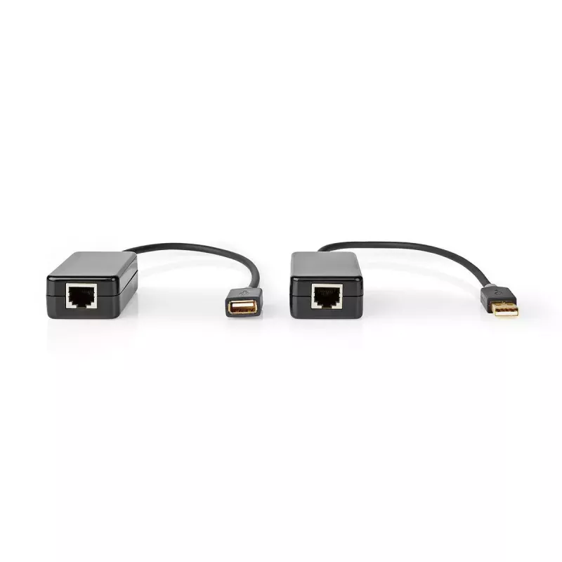 Nedis USB 2.0 Active Extension kabelis A Male - A Female 50.0 m Melns