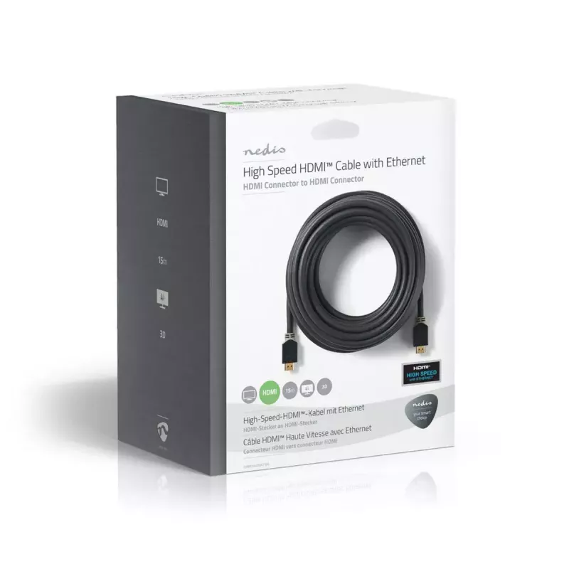 HDMI kabelis Nedis CVBW34000AT150 15 m HDMI Type A vīrišķais antracīts