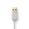 Mobilā tālruņa kabelis Nedis CCTB39300AL30 Alumīnijs 3 m USB A Lightning