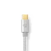 Lightning kabelis Nedis CCTB39650AL10 1m Alumīnijs USB C