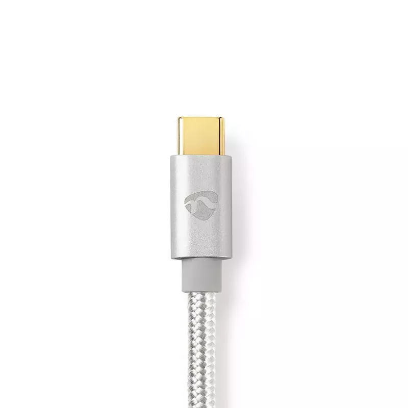 Lightning kabelis Nedis CCTB39650AL10 1m Alumīnijs USB C