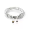 Lightning kabelis Nedis CCTB39650AL20 2m USB C Alumīnijs