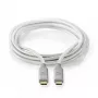 USB kabelis Nedis CCTB64020AL20 USB4 Gen 2x2 2 m USB C Sudraba