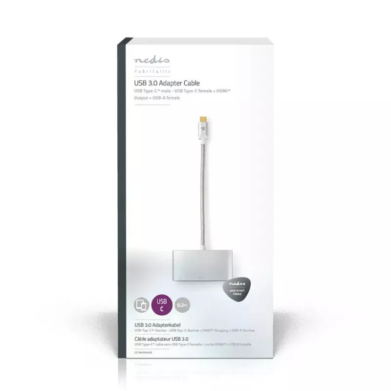 Klēpjdatora doks Nedis CCTB64765AL02 Sudraba 5 Gbit/s