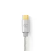 Audio kabelis Nedis CCTB65940AL10 1m USB C uz 3.5mm Alumīnijs