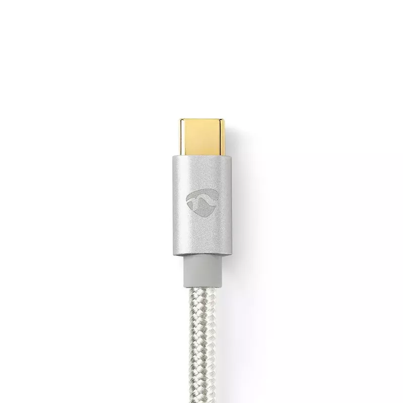 Audio kabelis Nedis CCTB65940AL10 1m USB C uz 3.5mm Alumīnijs