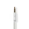 Audio kabelis Nedis CCTB65940AL10 1m USB C uz 3.5mm Alumīnijs