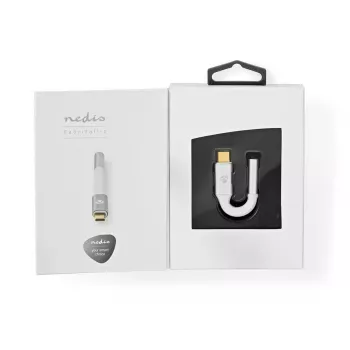Audio kabelis Nedis CCTB65950AL008 3.5 mm ligzda uz USB spraudni 0.08 m alumīnija