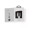 Audio kabelis Nedis CCTB65950AL008 3.5 mm ligzda uz USB spraudni 0.08 m alumīnija