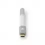 Audio kabelis Nedis CCTB65950AL008 3.5 mm ligzda uz USB spraudni 0.08 m alumīnija