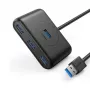 Ugreen 20290 saskarnes centrmezgls USB 3.2 Gen 1 (3.1 Gen 1) Type-A 5000 Mbit/s Melns