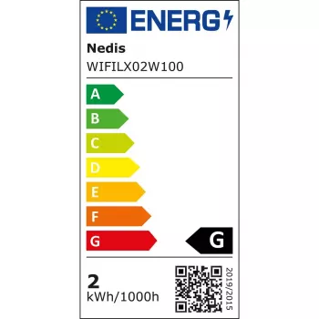 Gaismas dekoru virtene Nedis WIFILX02W100 — 100 LED, 3,21 W, 10 m kabelis, IP65, balta