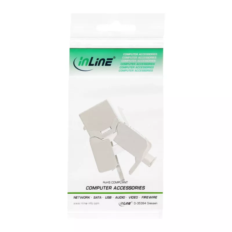 InLine RJ45 Keystone Jack Snap-In modulis Cat.6a, plāns dizains