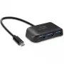 USB-C centrmezgls Speedlink SNAPPY EVO — USB 3.2 Gen 1 Type-C saimniekdators, 4 porti (Type-A + Type-C), 5 Gbps, Melns