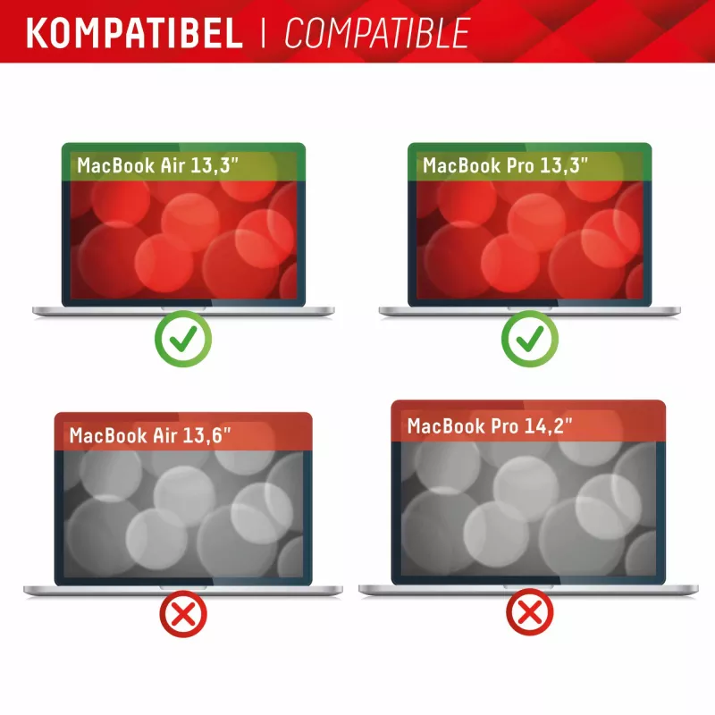 Displex PRIVACY SAFE magnētiskais divvirzienu privātuma filtrs MacBook Air/ MacBook Pro 13,3 inch